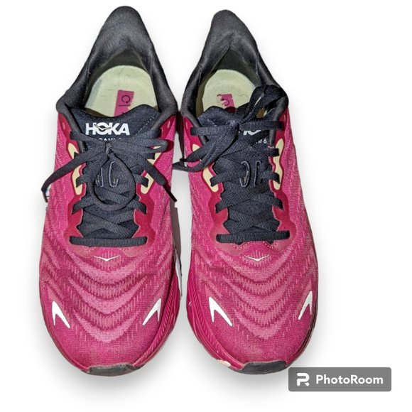 Hoka One One Arahi 6 Festival Fuchsia Ibis Rose Pink Running Shoes Sneakers 9B - Picture 2 of 8